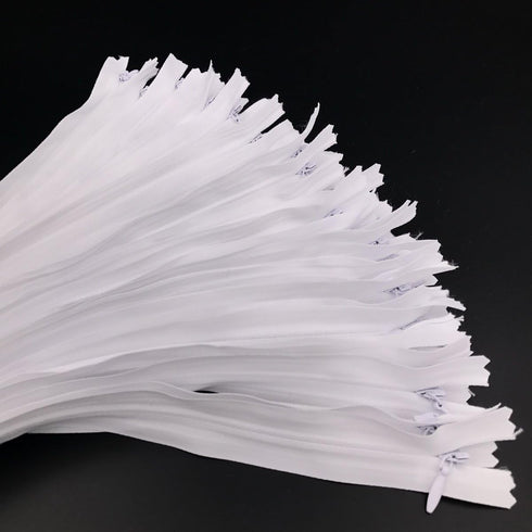25pcs Nylon Invisible Zippers for Dresses, Skirts, Pillows, Sewing Craft (20 inch, White)...