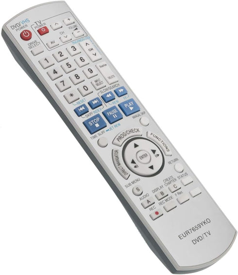 EUR7659YKO Replacement Remote Control Applicable for Panasonic DVD Recorder DMR-ES15 DMR-ES30V DMR-E35V DMR-ES10...