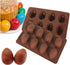 8 Cavity Silicone Egg Molds Set of 2, Food Grade Silicone Mold for Cake Decorating, Chocolate Mold, Candy Mold, Ice Cube Trays, Muffin Truffle Mol...