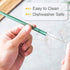 Glass Straws - Reusable Bent Drinking Straws with 2 Cleaning Brushes, Multicolor, 12 Pack...