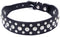Dogs Kingdom 10"-24" Length Personalized Rhinestone Leather Bling Crystal Pet Dog Cat Collars for Small Medium Breeds Black XL...