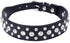 Dogs Kingdom 10"-24" Length Personalized Rhinestone Leather Bling Crystal Pet Dog Cat Collars for Small Medium Breeds Black XL...