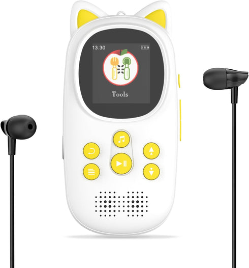32GB MP3 Player with Bluetooth,Portable Music Player as Gifts for Kids Built-in HD Speaker Support Voice Recording Pedometer FM Radio Alarm Expand...