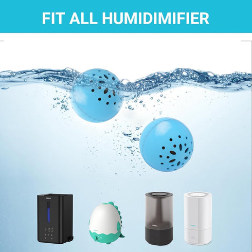 Humidifier Cleaner – Fight Humidifier Mold and Bacteria with Humidifier Cleaning Ball, Prevents Hard Water Build-Up, Eliminates White Dust, Remove...