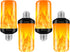 Bitrue LED Flame Effect Light Bulb, 4 Modes Flame Light Bulbs, E26 Base Fire Light Bulb with Gravity Sensor,Flickering Light Bulbs Halloween Home ...