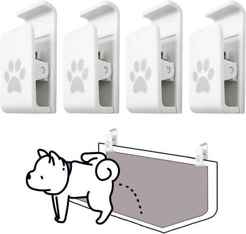 Dog Pee Pad Holder-Securely Holds Training Pads Indoor Potty Training-Ideal for Leg-Lifting Puppies-White(4 Pack)...