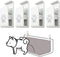 Dog Pee Pad Holder-Securely Holds Training Pads Indoor Potty Training-Ideal for Leg-Lifting Puppies-White(4 Pack)...