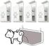 Dog Pee Pad Holder-Securely Holds Training Pads Indoor Potty Training-Ideal for Leg-Lifting Puppies-White(4 Pack)...