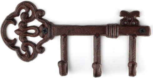 Wall Mounted Rustic Key Holder (Vintage Cast Iron)...