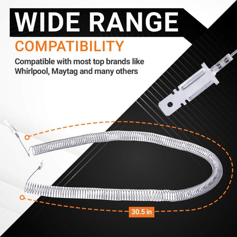 BlueStars 5300622034 Heating Element Restring Coil - For Frigidaire Kenmore Gibson Dryers FDE436RBS2 WDE846RBW0 AEQ6000 FEX831C DBL333EB1 DSXH43E ...