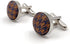 S&W SHLAX&WING Houndstooth Khaki Rose Beige Grey Matching Cufflinks...