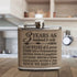 Bella Busta-3 Years as a husband and wife-Years,Weeks, Days, Hours, Minutes, Seconds Engraved Light Brown Leatherette Stainless Steel Flask-3 year...