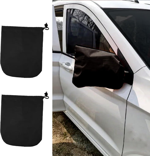 Car Side Mirror Snow Cover Waterproof Material Soft Snowproof Mirror Cover,Prevents Snow and Ice from Covering Rearview Mirror Protector for Most ...