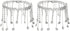 ELABEST Boho Rhinestone Ankle Bracelet Silver Drop Tassel Crystal Dangle Anklet Bracelets High-heeled Trendy Anklet Tennis Foot Chain Nightclub Pa...