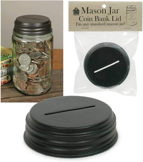 Coin Bank Mason Jar Lid...