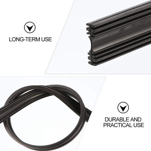 BESPORTBLE Black Windshield Wiper Blades Refills Replacement Car Vehicle Insert Rubber Strips for Wipers 10 Pieces 6mm...