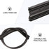 BESPORTBLE Black Windshield Wiper Blades Refills Replacement Car Vehicle Insert Rubber Strips for Wipers 10 Pieces 6mm...