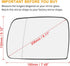X AUTOHAUX Car Driver Left Side Rearview Mirror Glass Heated with Backing Plate for BMW X5 2000-2006...
