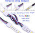 12MM 5PIN RGBW LED Strip Connector Kit with 16.4FT Extension Cable,4PCS Gapless Connectors,5 pin Male Connector Wire Cable,L-Shape Connectors,Stri...