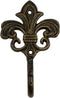 Wall Mounted Cast Iron Home Decor Single Hook with Unique Design (Spire)...