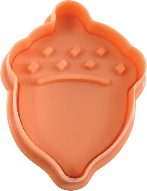 R&M International 0 Autumn 2" Pastry/Cookie/Fondant Stampers, Turkey, Acorn, Pumpkin, Oak Leaf, 4-Piece Set...