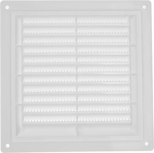 6" x 6" Inch White Air Vent Cover with Built-in Pest Guard Screen, HVAC Vent Duct Cover, Vent Cap Plastic