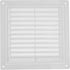 6" x 6" Inch White Air Vent Cover with Built-in Pest Guard Screen, HVAC Vent Duct Cover, Vent Cap Plastic