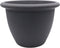 The HC Companies 9 Inch Sevilla Round Self Watering Planter - Small Decorative Lightweight Plastic Plant Pot for Indoor Outdoor Plants Flowers Her...
