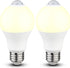 Motion Sensor Light Bulbs - 9W (60W Equivalent) E26 Motion Activated LED Light Bulb 3000K Warm White Dusk to Dawn Security Bulb Auto On Off Indoor...
