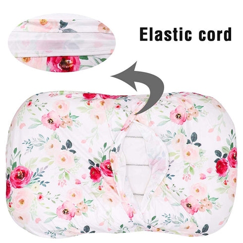 TANOFAR Baby Lounger Cover, Newborn Lounger Cover for Girls, Removable Nest Slipcover, Soft Comfortable, Machine Washable, Flower...