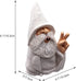 Garden Gnome, Wizard Gnome 3D Dwarves, Polyresin Outdoor Sculpture Victory Gesture Gnome Statue Garden Figurine Art Garden Decoration for Lawn Yar...