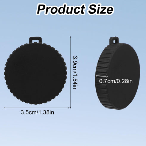 2pcs Lens Cap for Osmo Action 4 and Action 3, Black Lens Protector Flexible Lens Cover Protective Accessories Compatible with Osmo Action, Prevent...