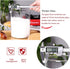 Glass Flour Container with Airtight Bamboo Lid, Large Glass Food Jar with Wooden Lid for Storage Flour, Sugar, Cookies, Rice, Coffee Beans and etc...