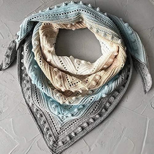 Cotton Yarn Rainbow 55% Cotton 45% Acrylic 250gr 1094yds Multicolor Crochet Yarn Spring Summer 2 Sport (268)...