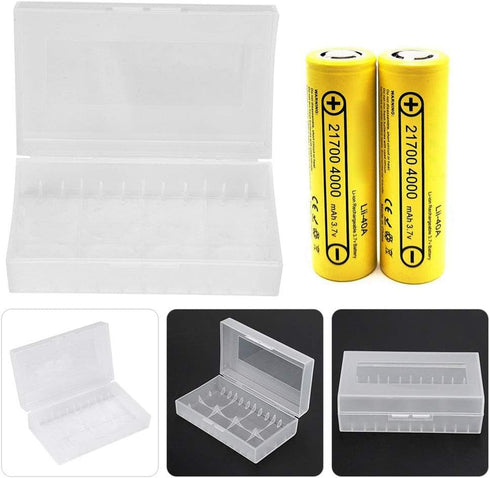Socobeta Battery Holder, Battery Case Waterproof Battery Box 2 Pcs Portable for 220700/21700 Battery...