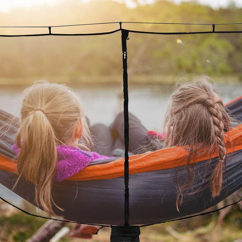 Hammock Net Camping Mosquito Net, No See Ums & Repels Insect, Polyester Netting for 360 Degree Protection, Double Sided Zipper for Easy Access Fit...