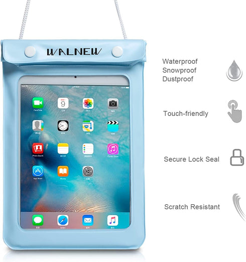 WALNEW Universal Waterproof eReader Protective Case Cover for GiveAbay All-New Kindle 2022/Kindle Paperwhite/Oasis/Keyboard/Kindle Fire 7,iPad Mini,...