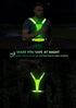 LED Reflective Vest Running Gear, USB Rechargeable Light Up Running Vest Chest Phone Holder for Runners Night Walking,6-11hrs Light Adjustable Wai...