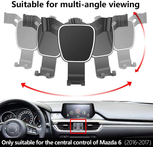 Car Phone Holder for Mazda 6 2016 2017 Auto Accessories Navigation Bracket Interior Decoration Mobile Cell Phone Mount...