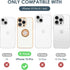 Hython Case for iPhone 15 Pro Case with Ring Stand, 360° Rotatable Ring Holder Magnetic Kickstand, Plating Rose Gold Edge Soft Cover Luxury Protec...
