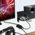 3.5mm Stereo Audio Switcher?1 in 2 Out /2 in 1 Out? with 3.5mm Audio Cable, 2 Ports AUX Audio Speaker Selector for PC Phone Laptop Headphone...