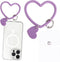 Heart Loop Phone Lanyard, Smart Phone Hand Wrist Lanyard Strap with Key Chain Holder Compatible with Most Smartphones for Cell Phone Case Keys ID ...