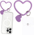Heart Loop Phone Lanyard, Smart Phone Hand Wrist Lanyard Strap with Key Chain Holder Compatible with Most Smartphones for Cell Phone Case Keys ID ...