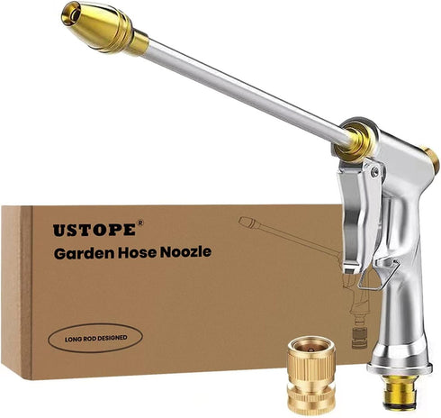 Garden Hose Nozzle, High Pressure Water Hose Nozzle Sprayer Head,fits 3/4” Garden Hose Thread,for Lawn & Garden,Washing Cars,Watering Garden,Clean...