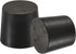 MECCANIXITY Rubber Tapered Plug 24mm to 28mm Solid Test Tubes Bungs Stopper Black for Lab Home 5 Pieces...