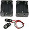 E-outstanding AA Battery Holder 2Set 6x1.5V AA Black Thicken Battery Holder Case Box with I Type Wired Battery Clip Standard Snap Connector...