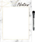 Dry Erase Whiteboard Vinyl Sticker Decal for Notes & Reminders by Glassboard Studio | Removable & Reusable | Magnetic Fine-Tip Marker Included (9 ...