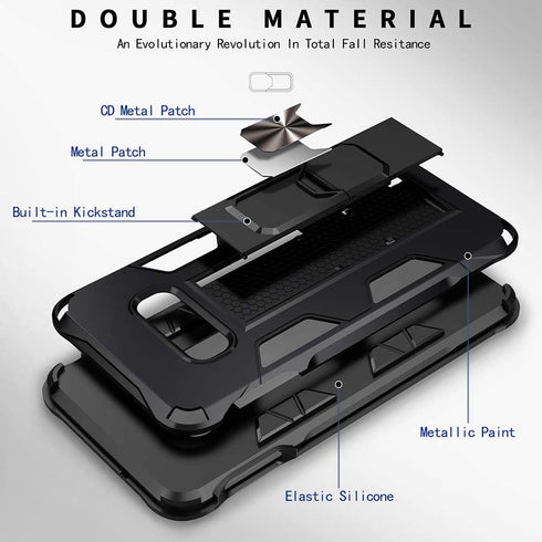 for Samsung Galaxy Note 8 Case Military Grade Built-in Kickstand with Stand Holder Armor Heavy Duty Shockproof Cover Protective for Samsung Galaxy...