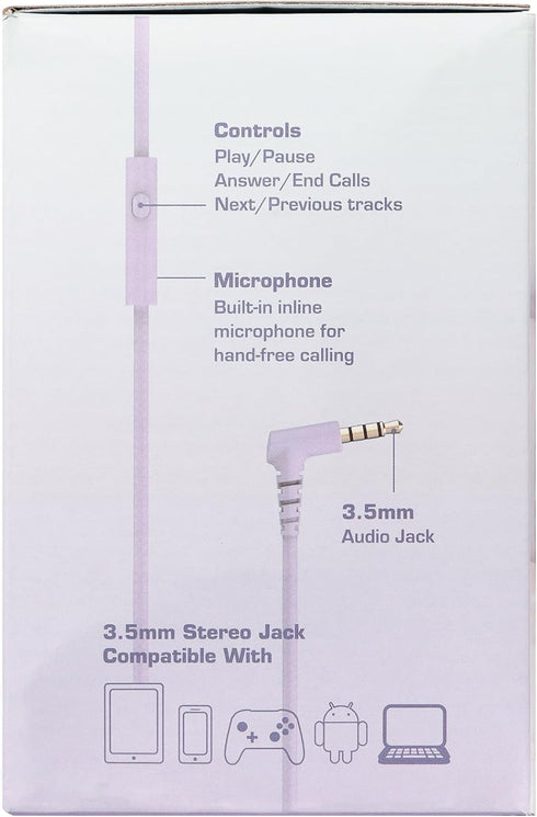 rockpapa L22 Wired Headphones for Kids Girls Boys Women with Microphone, Foldable Stereo 3.5mm Corded Headphones for School Classroom Chromebooks ...