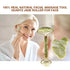 ""GLOW LUX Jade Roller & Gua Sha Facial Tool Set: Boost Radiance and Relaxation with Gentle Massage - Reduce Puffiness, Improve Circulation, and E...